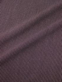 Пестрядь "Мелкая полоска на темно-коричневом с лиловым оттенком", ш.1.40м,  хлопок-95%, п/э-5%