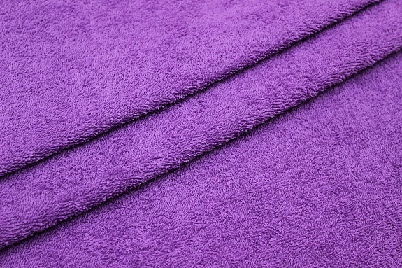Махровая ткань цв.Фиолетово-пурпурный, ш.1.5м, хлопок-100%, 350гр/м.кв