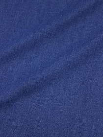 Мерный лоскут - Плотная джинсовая ткань цв.Темно-синий, Сорт2, ш.1.49м, хлопок-95%, п/э-5%