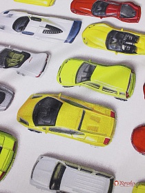 Перкаль "Разноцветные автомобили", ш.1.5м, хлопок-100%, 105гр/м.кв
