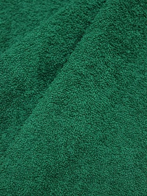 Махровая ткань цв.Темный изумрудно-зеленый, ш.1.5м, хлопок-100%, 350гр/м.кв