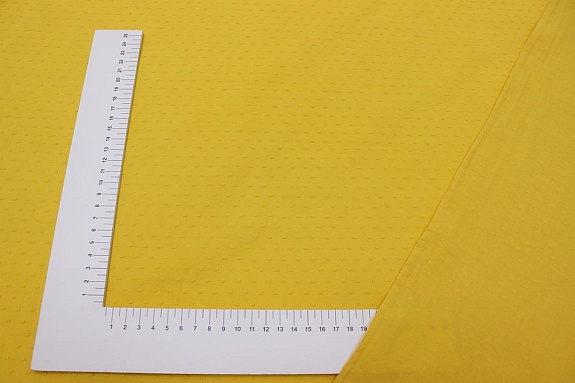 Фактурный хлопок "Шарики" цв.медово-желтый, ш.1.4м, батист, хлопок-100%, 80гр/м.кв