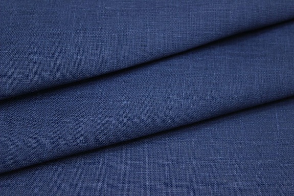 Лен сорочечный цв.Джинсово-синий, ш.1.5м, лен-100%, 150гр/м.кв
