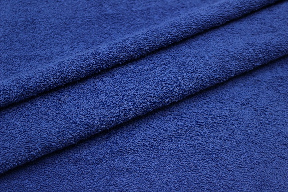 Махровая ткань цв.Джинсово-синий, ш.1.5м, хлопок-100%, 350гр/м.кв
