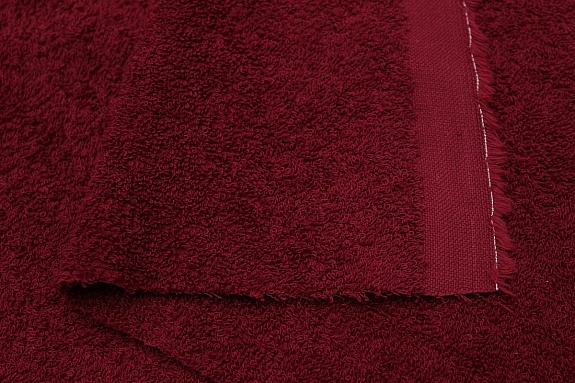 Махровая ткань цв.Бордовый, ш.1.5 м, хлопок-100%, 350гр/м.кв