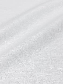 Полулен скатертной жаккард "Кружевная" цв.белый, ш.1.6м, лен 50%, хлопок-50%, 210гр/м.кв