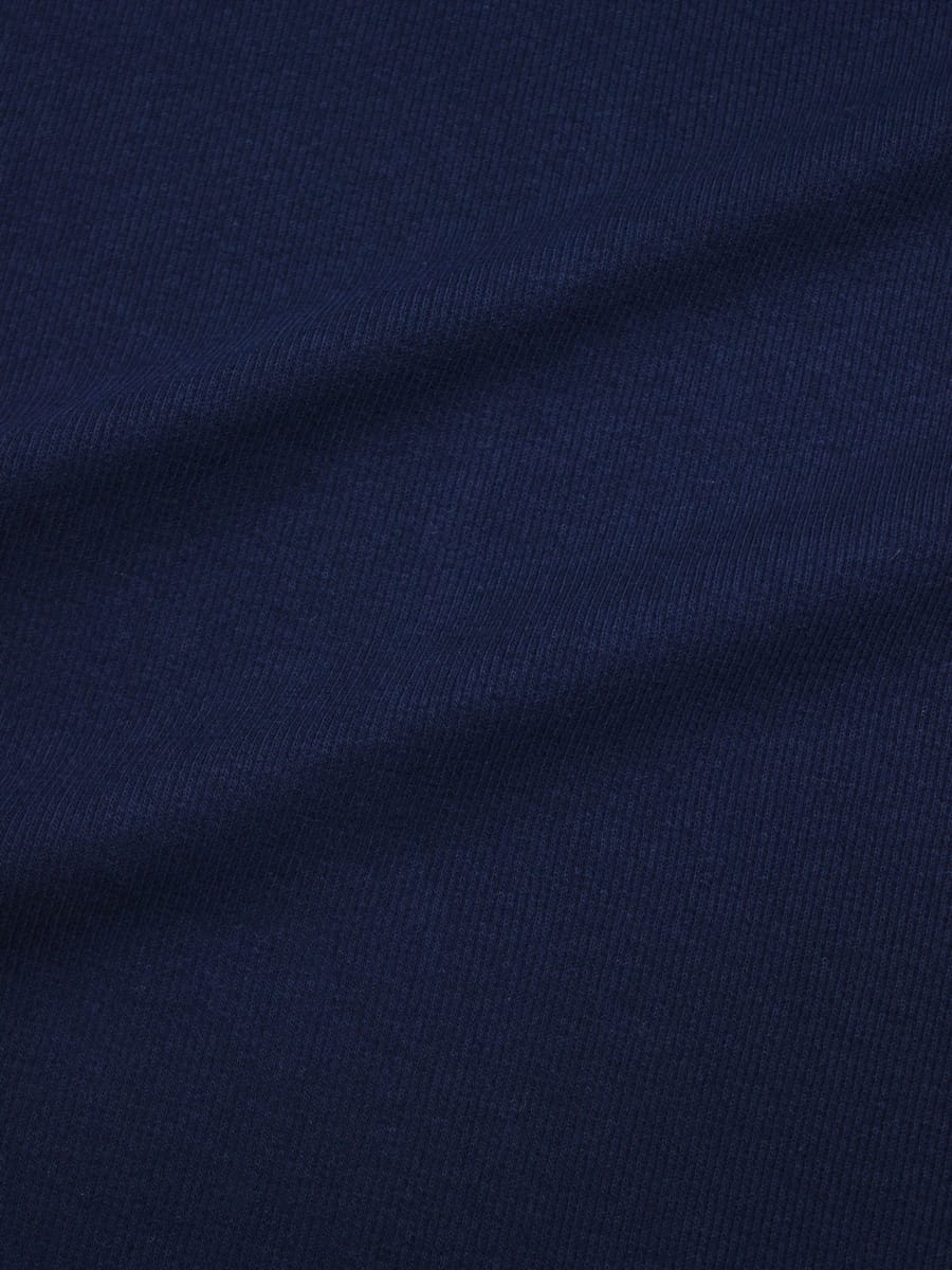 Кашкорсе цв.Темно-синий, ш.1.0м (0.5м*2 чулок), Карде, хлопок-95%, лайкра-5%, 220гр/м.кв