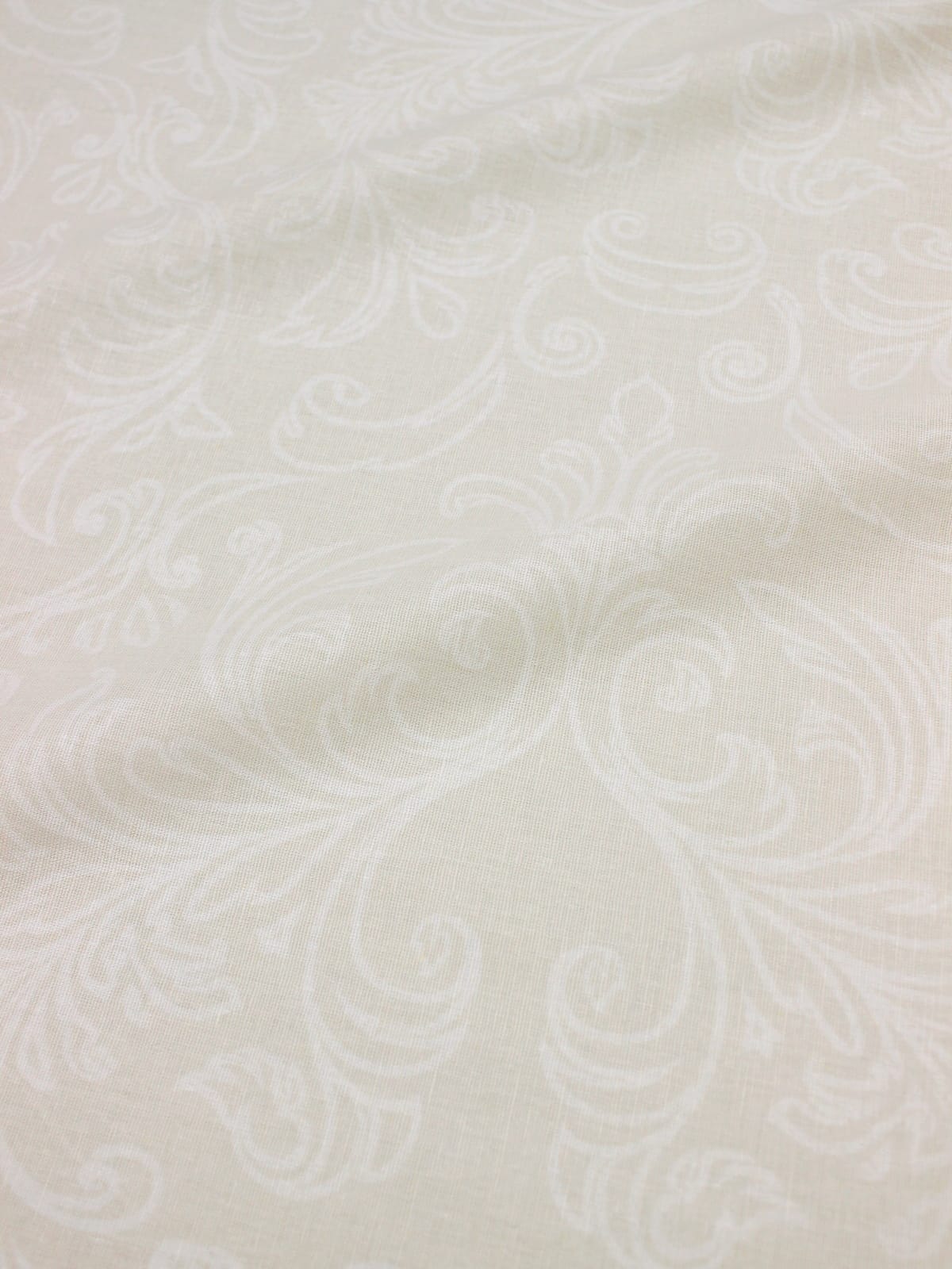 Полулен "Узорные вензеля", ш.2.2м, лен-30%, хл-70%, 130гр/м.кв