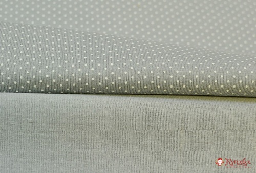 Трикотаж Кулирная гладь "Пшено на светло-сером", 1.96м (0,98м*2, чулок), Карде, хл-100%,145 гр/м.кв