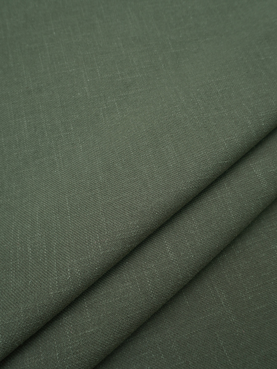 Конопля с хлопком-диагональ цв.Болотно-серый хаки, СОРТ2, ш.1.4м, конопля-80%, хлопок-20%, 246гр/м.кв