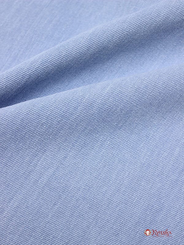 Брак(цена снижена) Плотная джинсовая ткань цв.Голубой, ш.1.49м, хл.-95%, п/э-5%, 310гр/м.кв