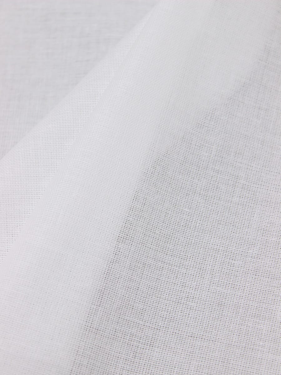 Мерный лоскут - Ситец Полина цв.белый, ш.0.8м, хлопок-100%, 86гр/м.кв