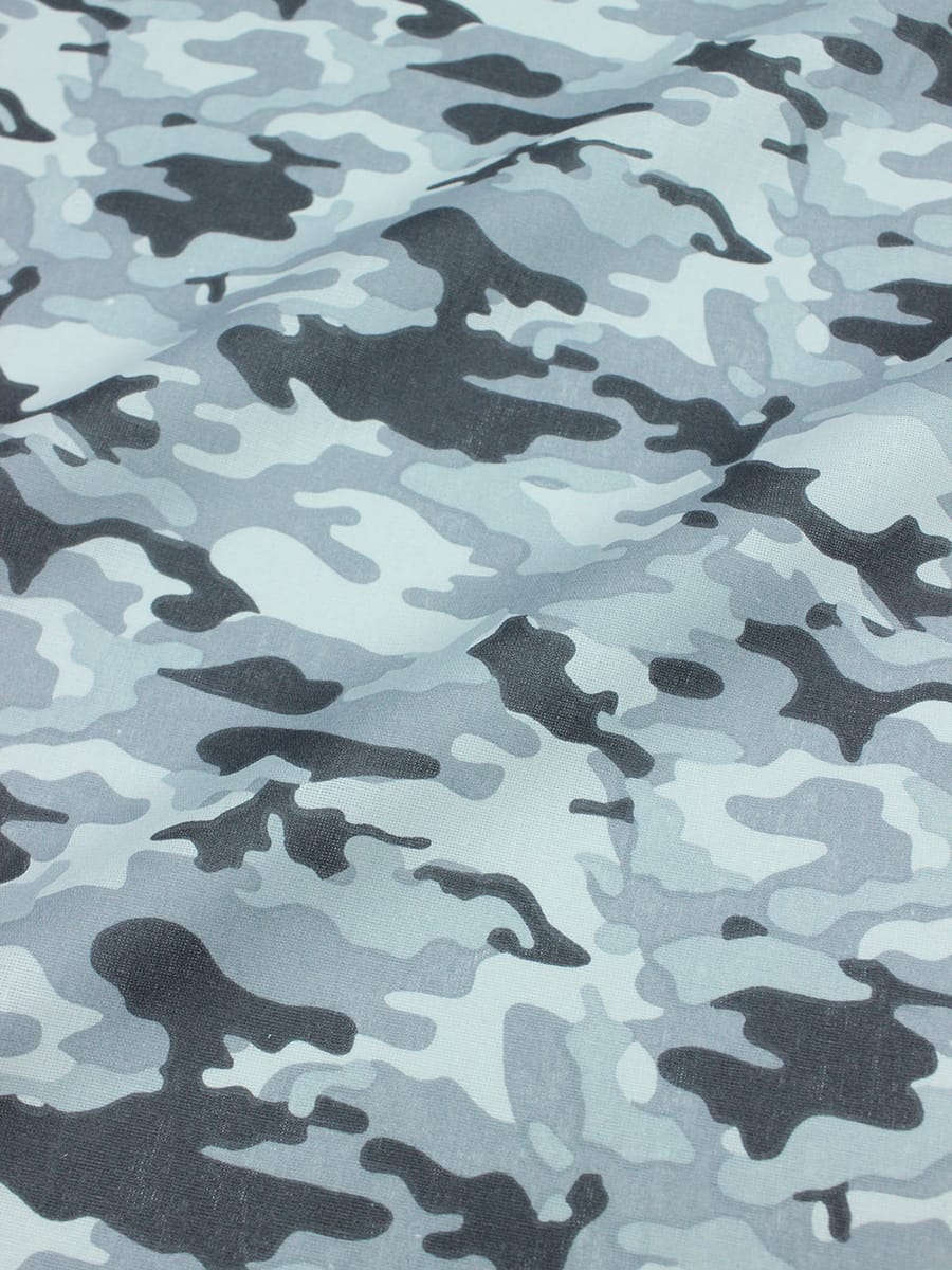 Бязь "Камуфляж" цв.серый, ш.1.5м, хлопок-100%, 120гр/м.кв