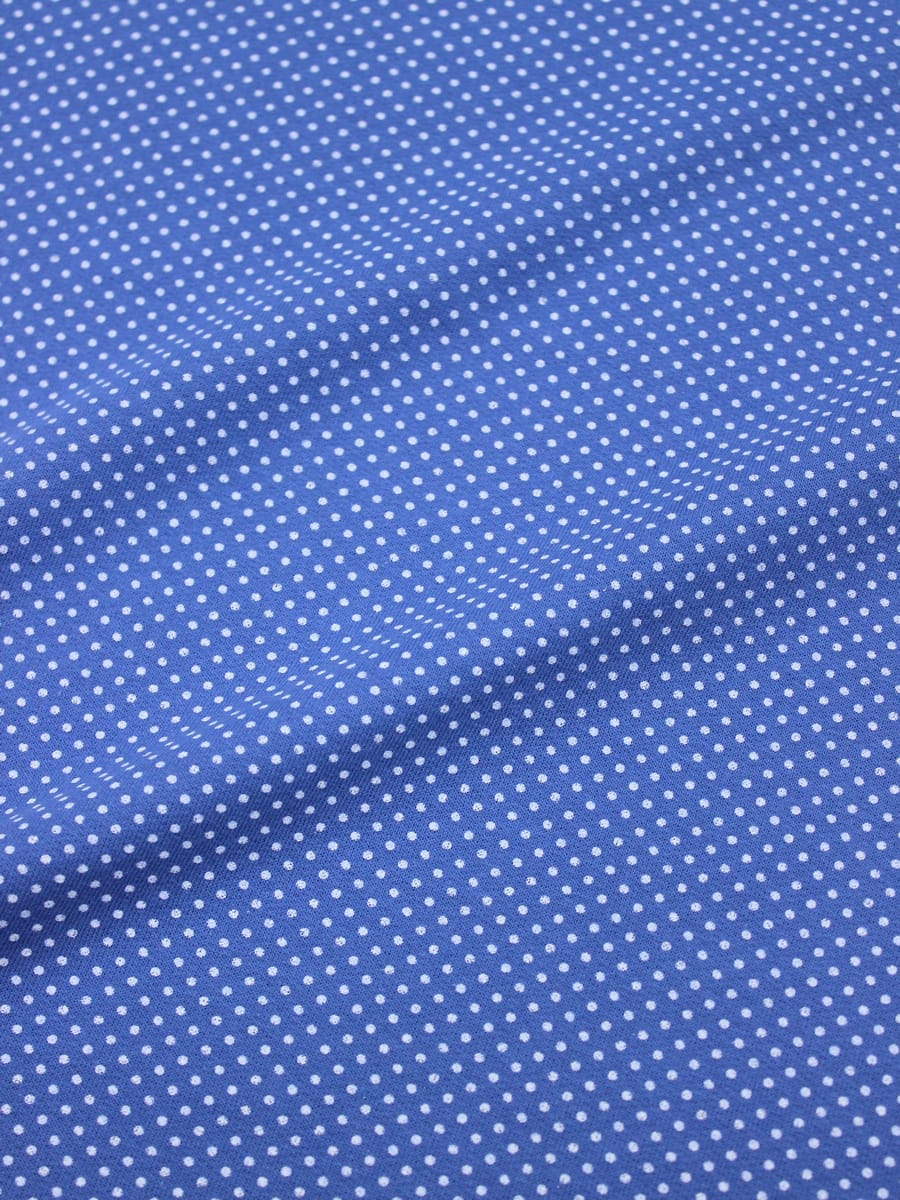 Футер 2-х нит. начес "Белое пшено на т.голубой дымке", ш.2.14м(1.07м*2,чулок),Карде, хл-100%