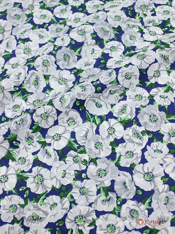 Перкаль "Хрустальные маки", ш.1.5м, хлопок-100%, 105гр/м.кв