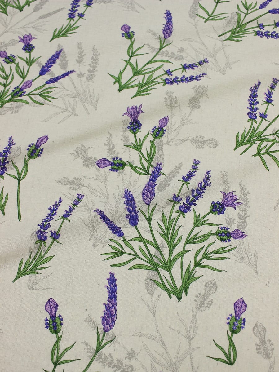 Полулен "Душа Прованса" (на суровом), ш.2.2м, лен-30%, хлопок-70%, 150гр/м.кв