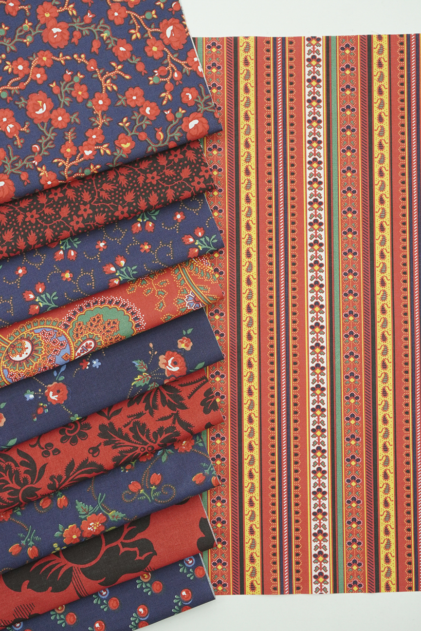 Набор тканей для рукоделия "Наследие мануфактур", 35*35 см, 10 шт