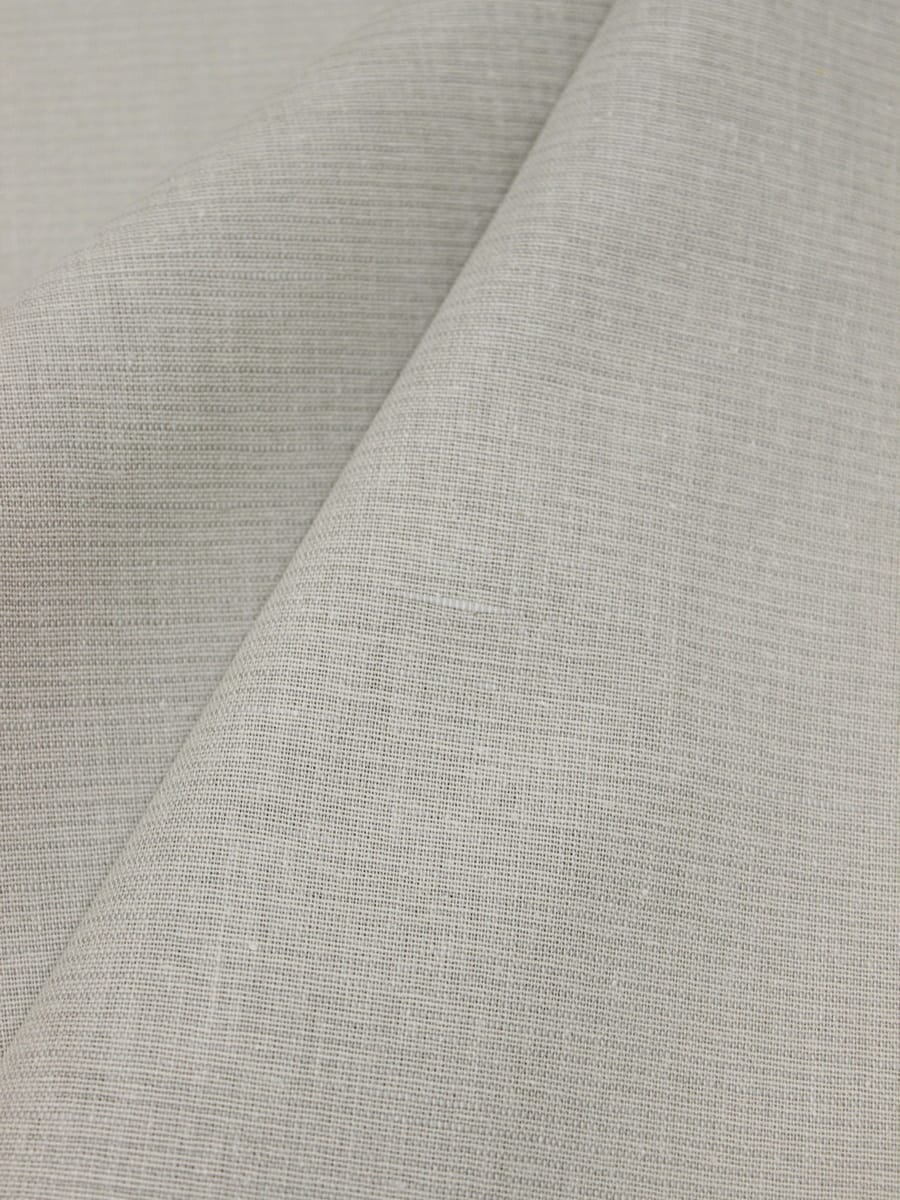 Мерный лоскут (ткань в отрезах) - Полулен с просновками цв.Св.серо-бежевый с оливковым оттенком.