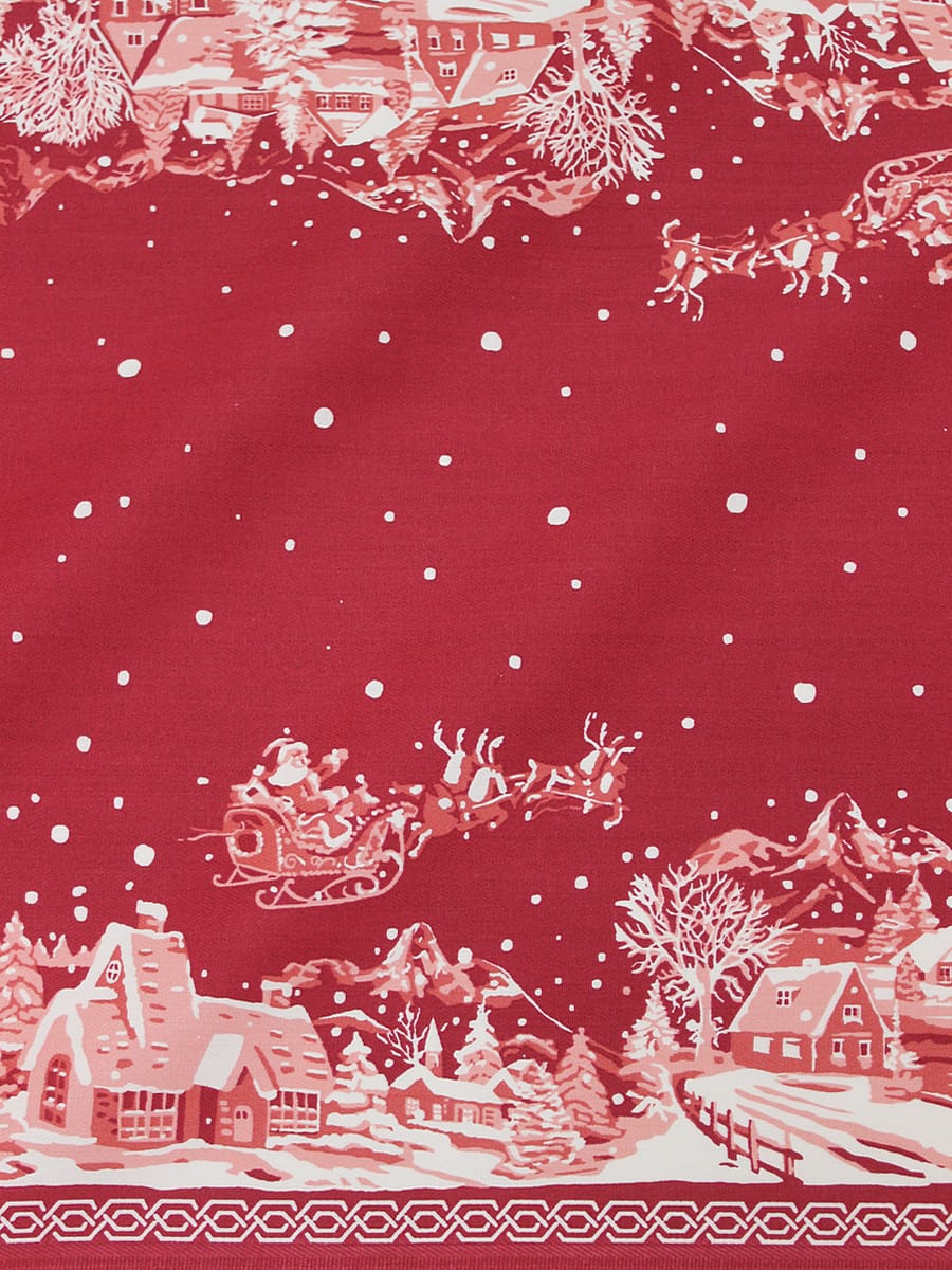 Дорожка "Полет Санты", ш.0.5м, хлопок-100%, 228гр/м.кв