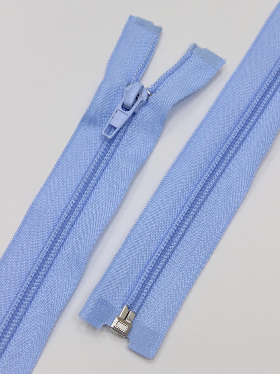 Молния спиральная №5 цв.голубой, 65см