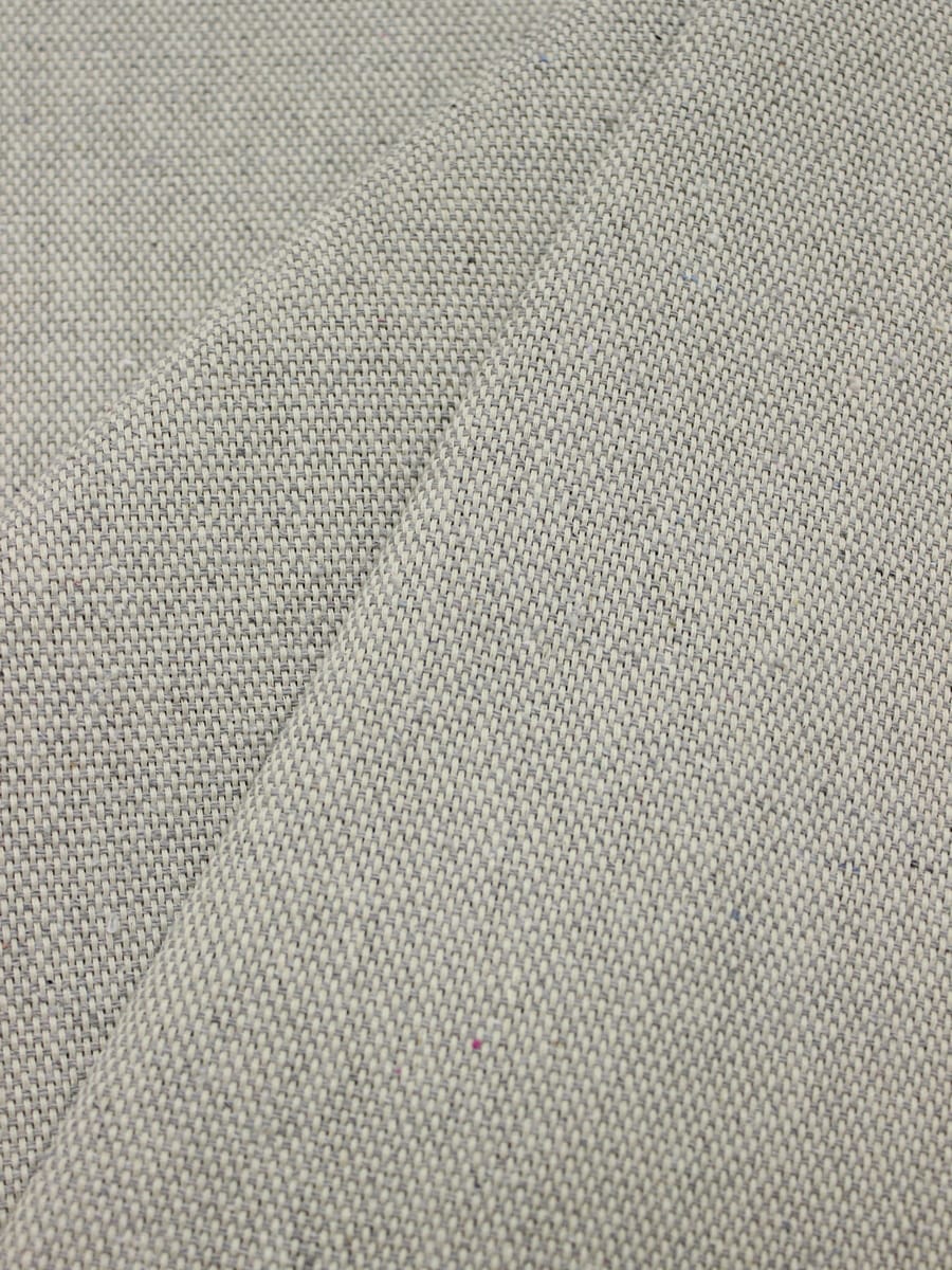 Полульняной брезент цв.Светло-серый меланж, СОРТ2, ш.1.60м, хлопок-50%, лен-10%, п/э-40%, 370гр/м.кв