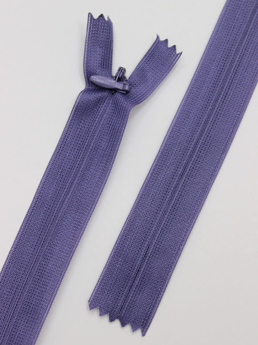Молния потайная н/р цв.пыльно-фиолетовый, 50см, нейлон