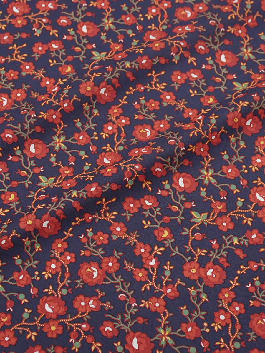 Перкаль "Сад Эдема" цв.фиолетовый флер, ш.1.5м, хлопок-100%, 120гр/м.кв