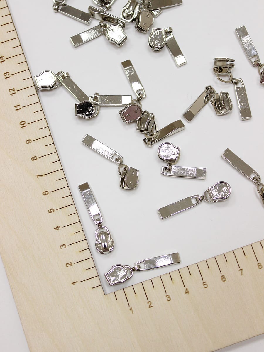 Бегунок к молнии спираль №5 цв.никель#027713