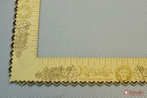 Трикотаж Кулирная гладь "Пшено на светло-сером", 1.96м (0,98м*2, чулок), Карде, хл-100%,145 гр/м.кв