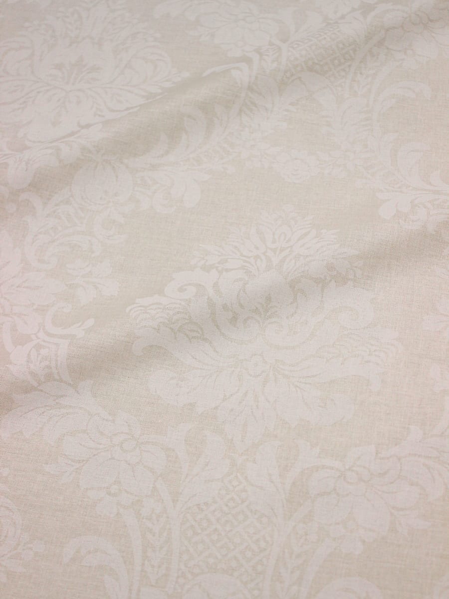 Поплин Коллекция "Набивной жаккард" цв.св.кремово-бежевый, ш.2.2м, хлопок-100%, 110гр/м.кв