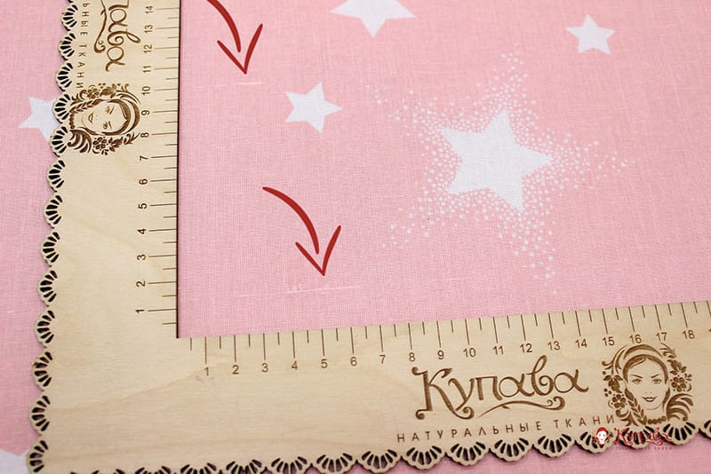Перкаль "Мерцающие звездочки" цв.коралловый светло-розовый, СОРТ2, ш.1.5м, хлопок-100%, 110гр/м.кв