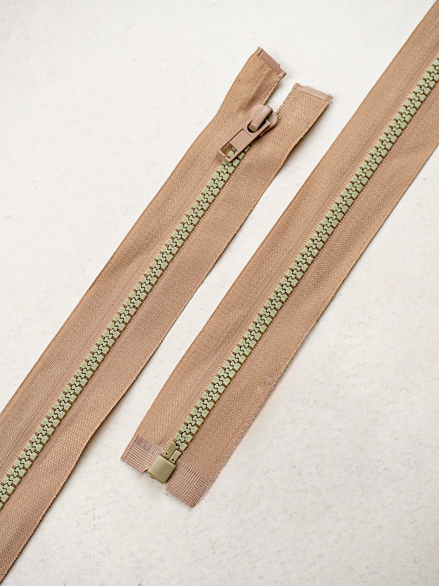 Молния тракторная №5 цв.темный телесно-бежевый, СОРТ2, 65см