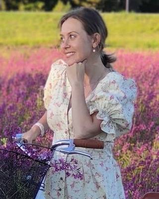 Платье из импортного хлопка с пышными руками*