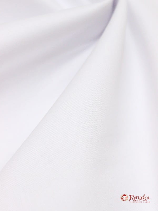 Мерный лоскут (ткань в отрезах) Сатин цв.Белый, ш.1.6м, хлопок-100%, 135гр/м.кв