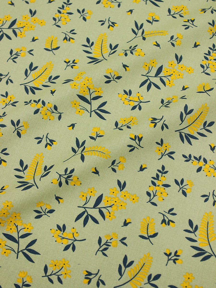 Перкаль "Хизер" цв.желтый, ш.1.5м, хлопок-100%, 115гр/м.кв