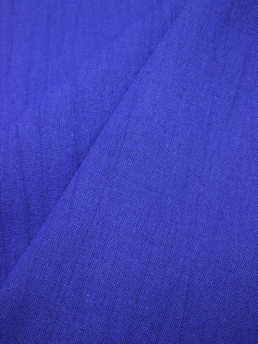 Мерный лоскут - Хлопколен винтаж (жгутовое окрашивание) цв.Васильково- фиолетовый, ш.1.54м