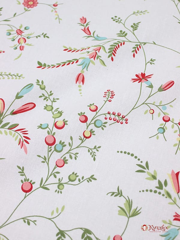 Бязь "Бабье лето - цветение", (комп), ш.1.5м, хлопок-100%, 120гр/м.кв