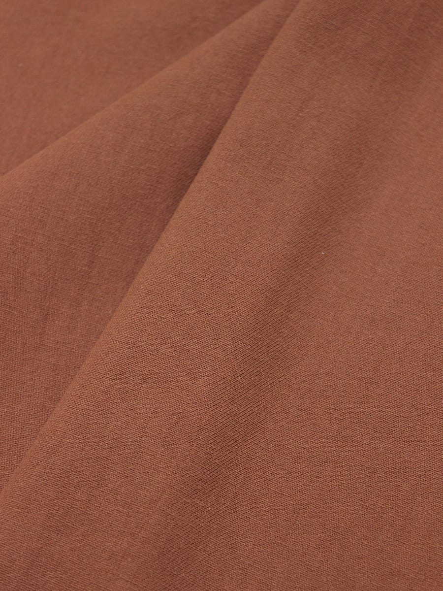 Плательный хлопок цв.Коричнево-красный винтаж, СОРТ2, ш.1.45м, хлопок-100%, 160гр/м.кв