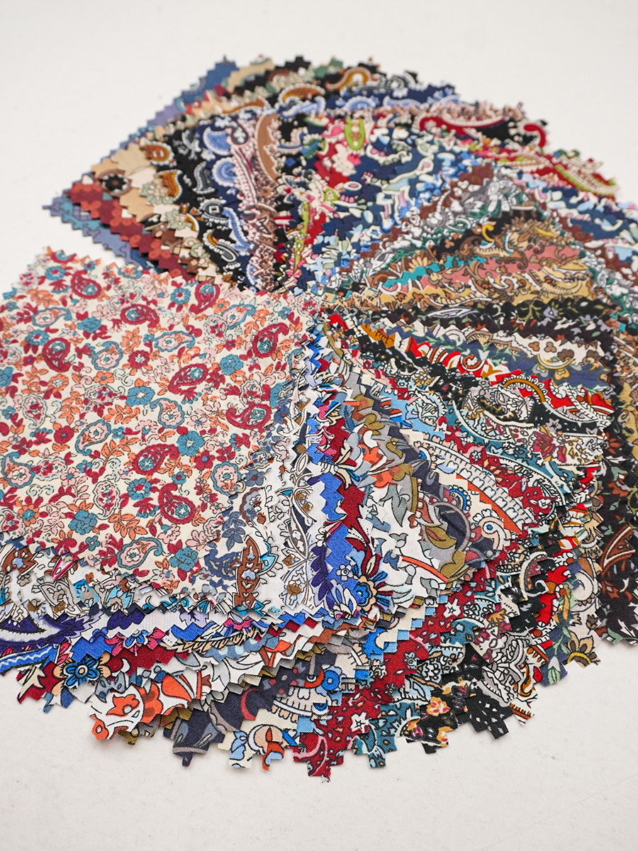 Комплект образцов "Импортный хлопок: дизайн пейсли"