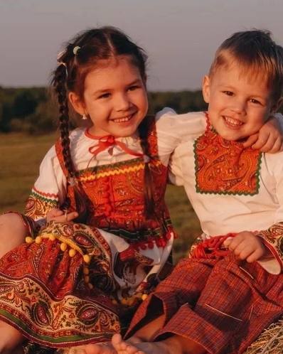 Детская одежда в русском стиле из Рогожки и Шитья и Пестряди