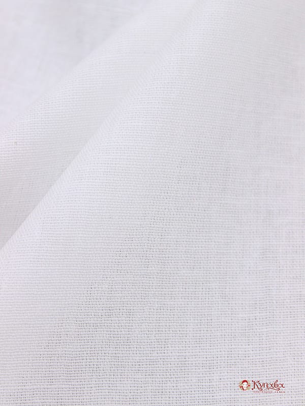 Мерный лоскут(ткань в отрезах)Полулен цв.Белый, ш.1.5м, лен-30%, хлопок-70%, 147гр/м.кв