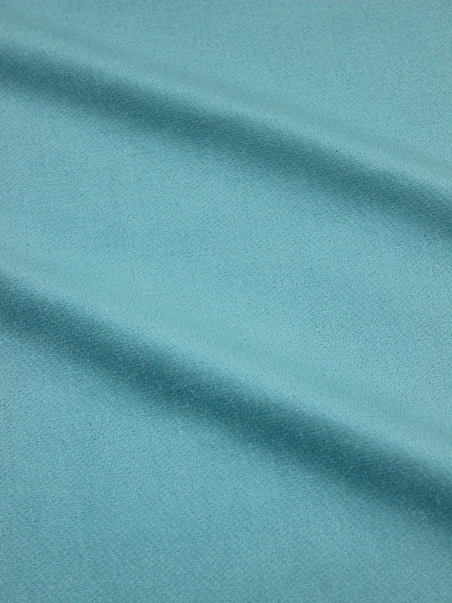 Мерный лоскут (ткань в отрезах) Бархат цв.Винтажный мятно-бирюзовый, ш.1.45м, хлопок-90%, лайкра-5%, п/э-5%