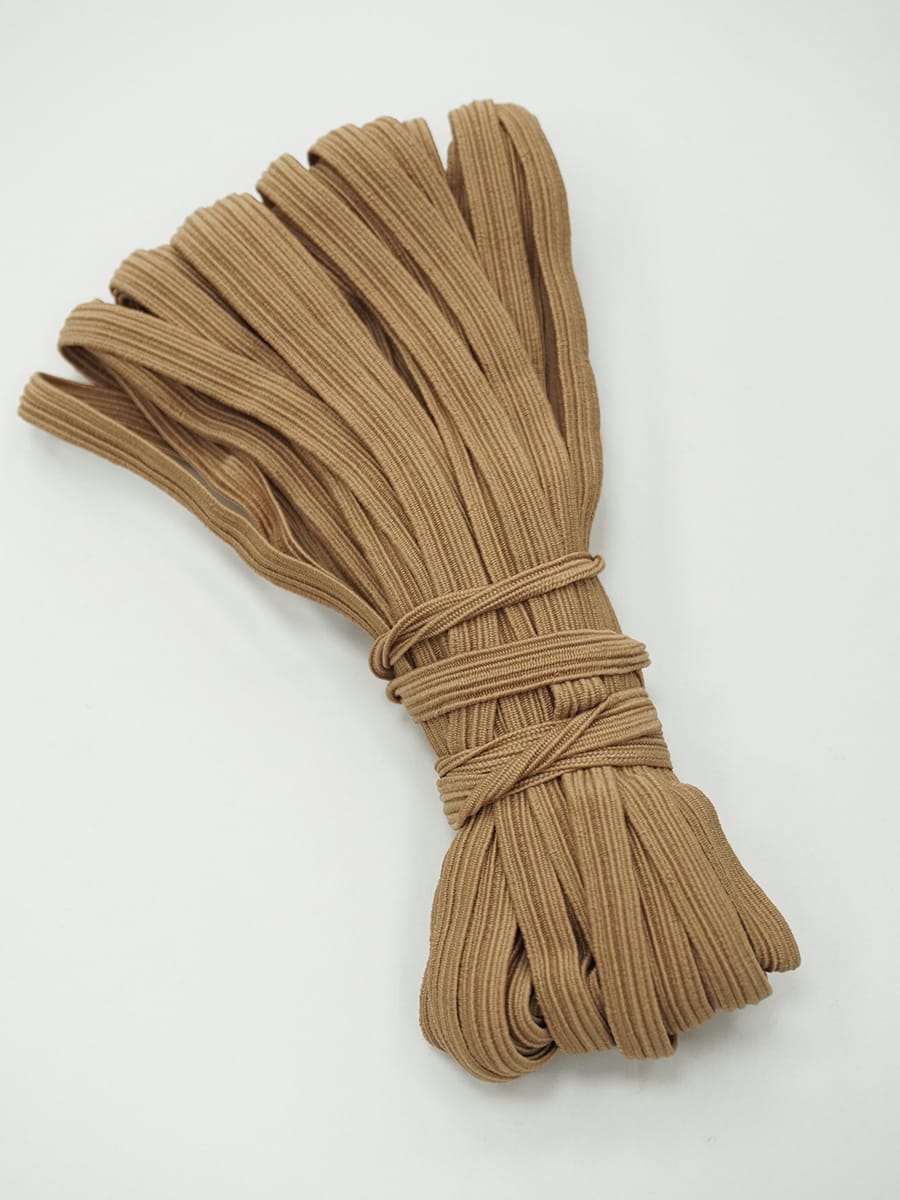 Резинка бельевая цв.Темно-песочный, ш.7мм, 10м