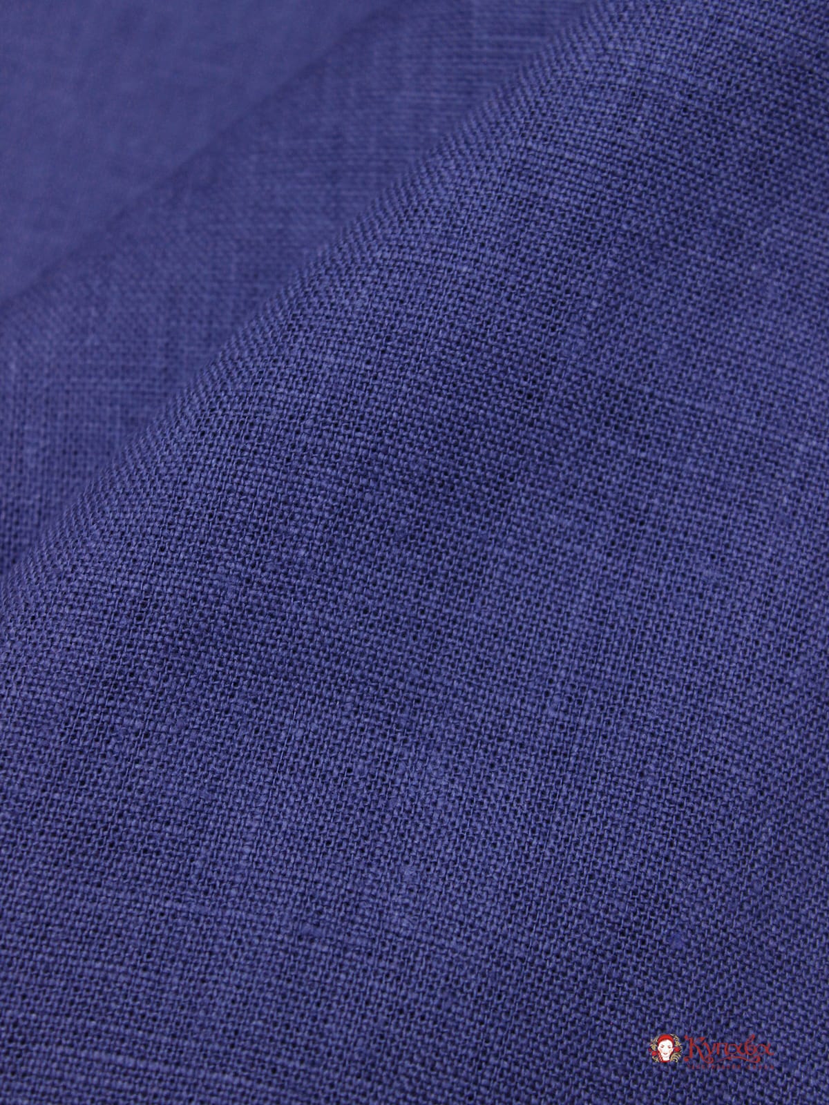Лен костюмный с эффектом мятости цв.Св.чернильно-васильковый, ш.1.45м, лен-100%, 190гр/м.кв