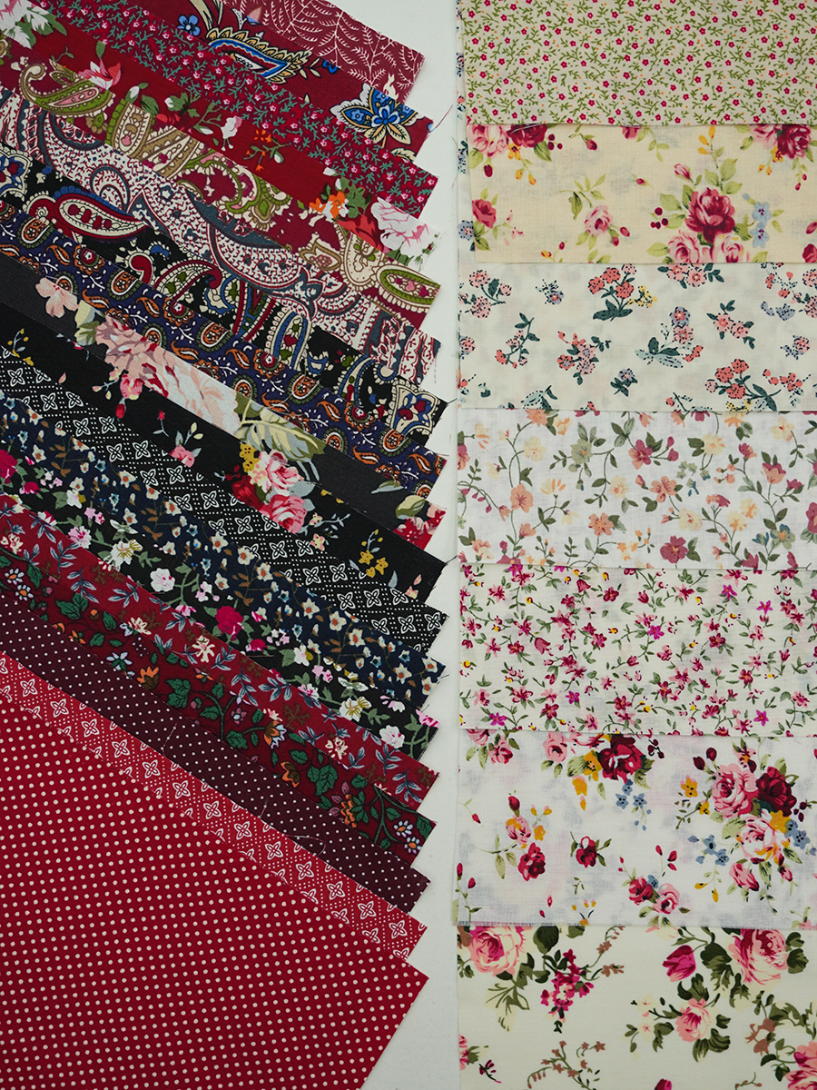 Набор тканей для рукоделия "Импортный хлопок: Кармина", 20*20 см, 25 шт