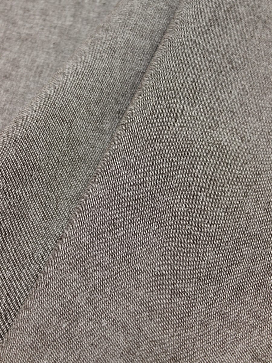 Вареный (стираный) хлопок цв.Горький шоколад меланж, ш.2.5м, хлопок-100%, 115гр/м.кв