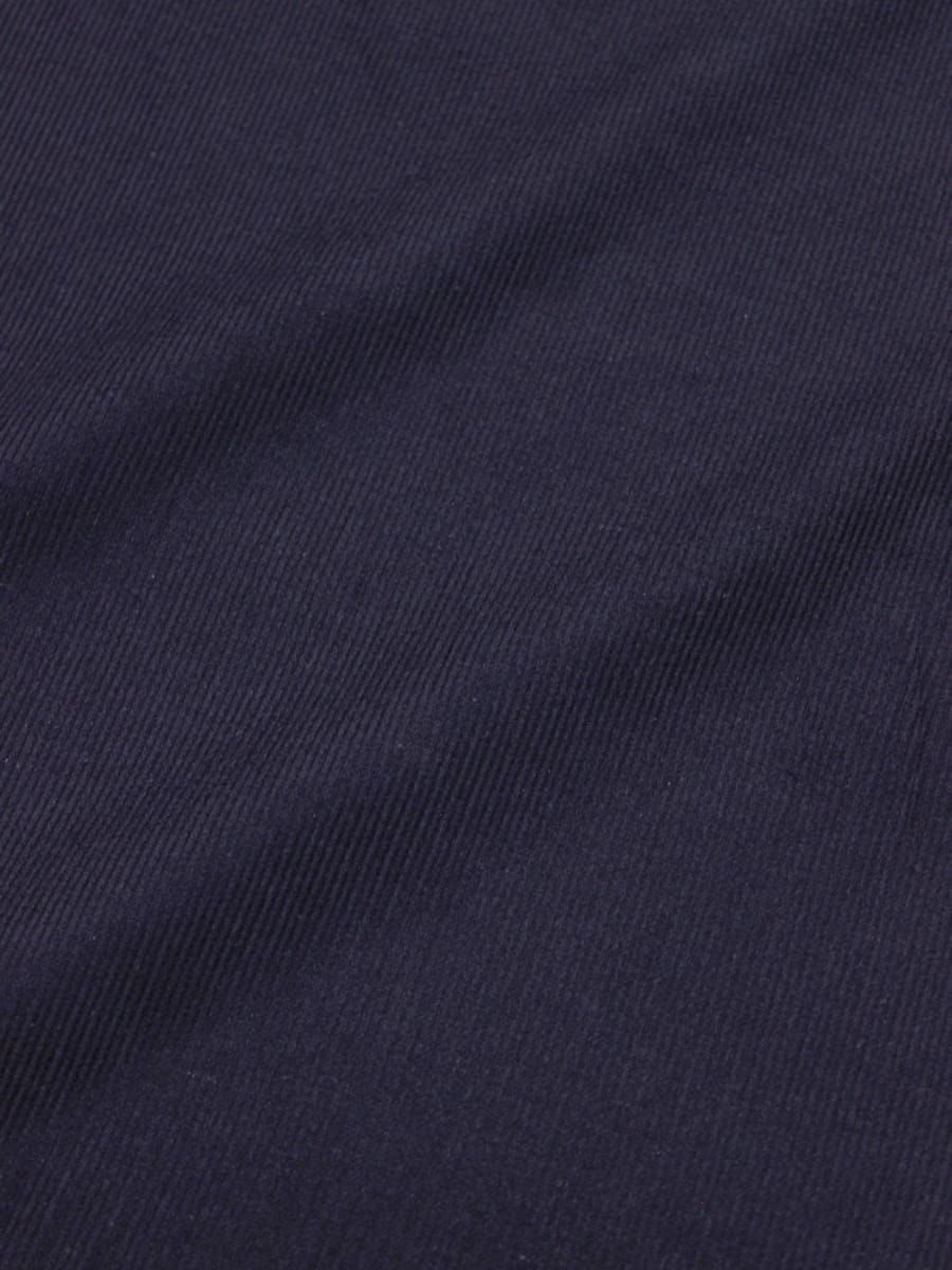 Мерный лоскут - Микровельвет цв.Темно-чернильный, ш.1.46м, хлопок-100%, 200гр/м.кв