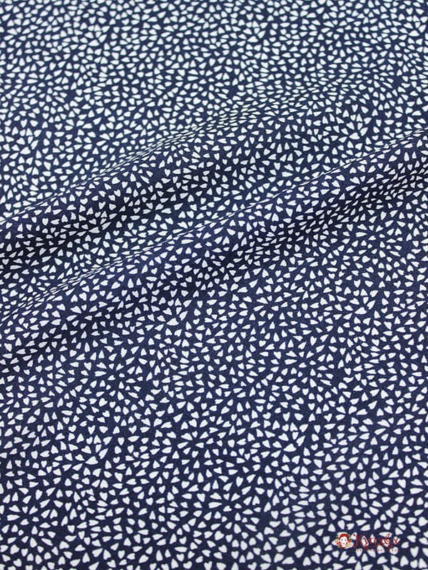 Штапель "Мелкая рябь" цв.чернильный,  ш1.45м, вискоза-100%, 100гр/м.кв