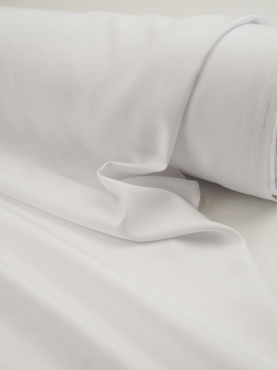 Плательная вискоза цв.Белый (отбеленный), ш.1.45м, вискоза-100%, 160гр/м.кв