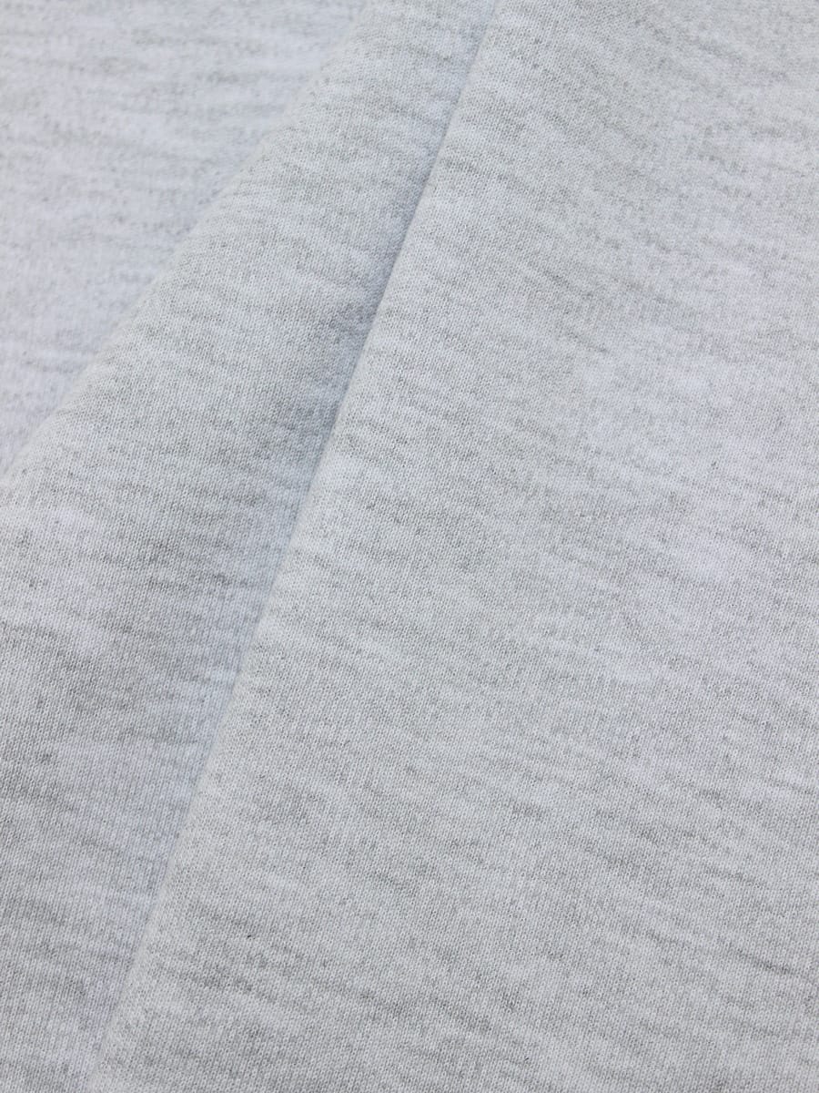 Трикотаж Интерлок цв.Св.серый меланж, ш.1.7м, Пенье, хл-60%, п/э-40%, 220гр/м.кв